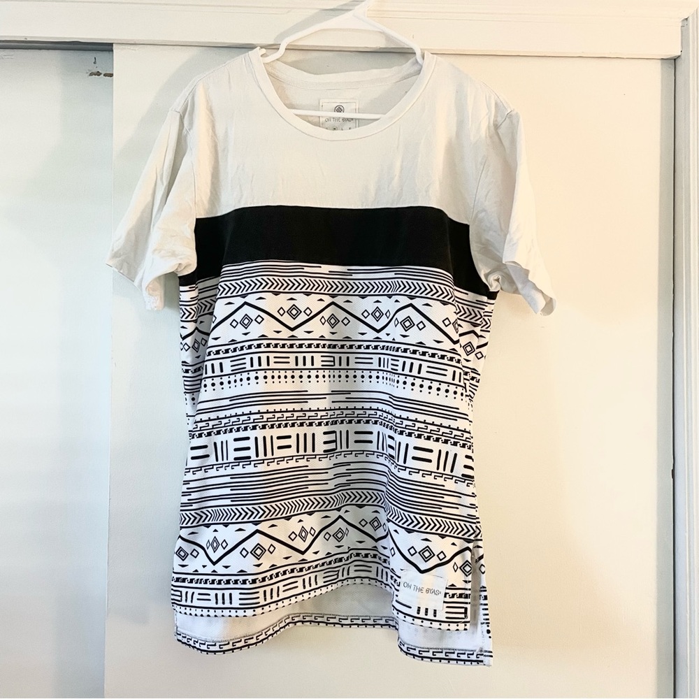 On the Byas Aztec Paneled Tee